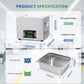 DK SONIC 15L Ultrasonic Cleaner, Touch Control Sonic Carburetor Cleaner